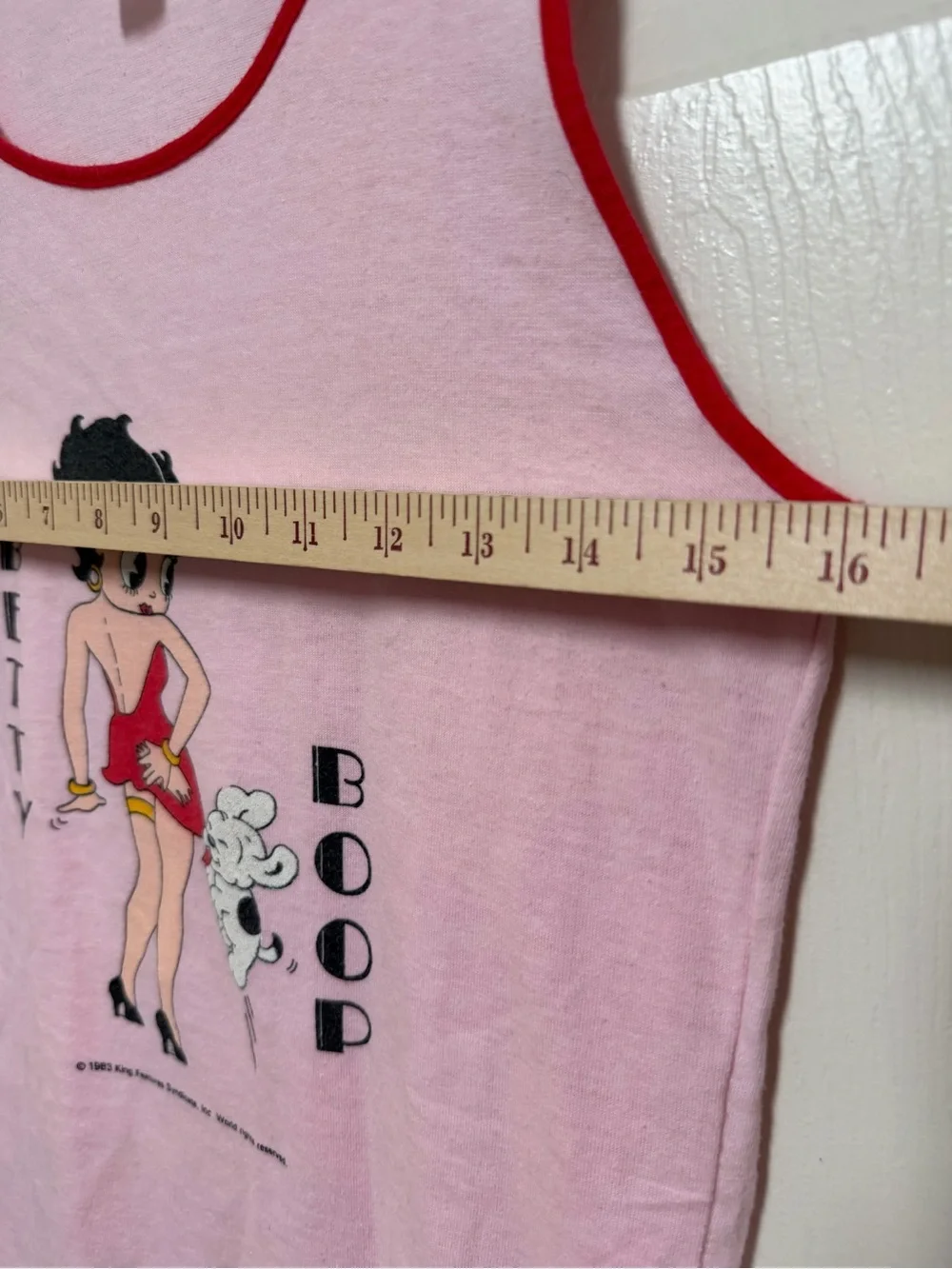 Vintage Betty Boop Pink Tank Top